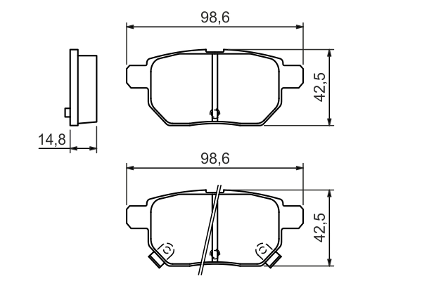 Set placute frana