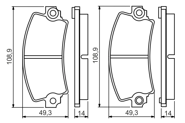 Set placute frana