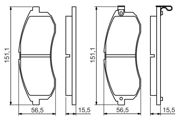 Set placute frana