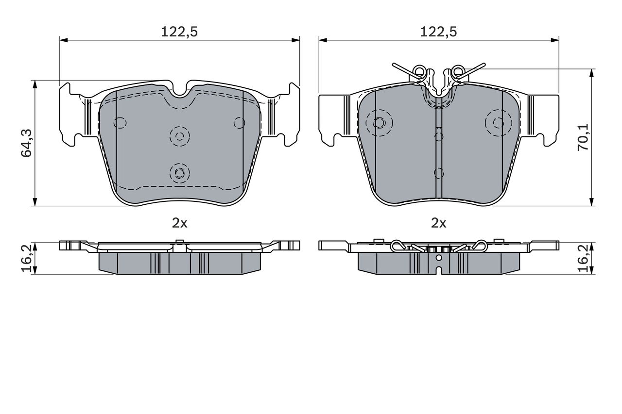 Set placute frana