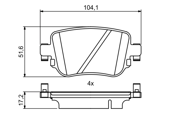 Set placute frana