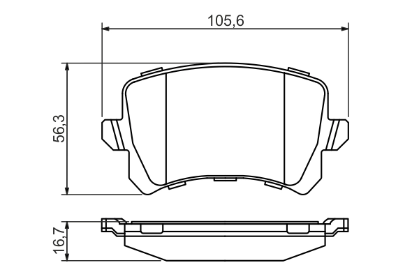 Set placute frana