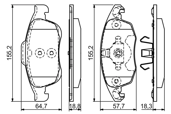Set placute frana