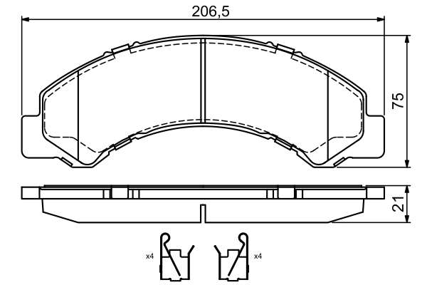 Set placute frana