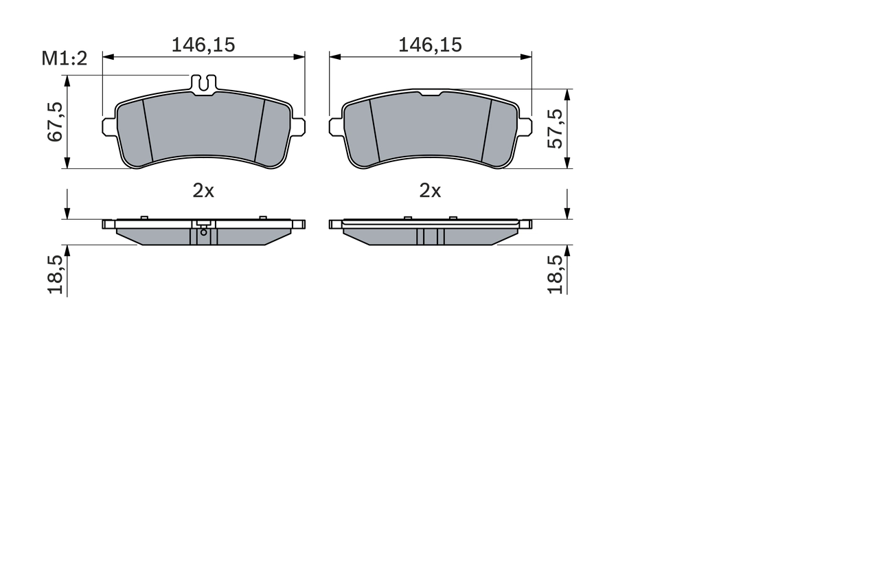 Set placute frana