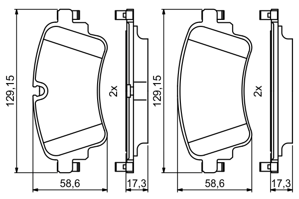Set placute frana