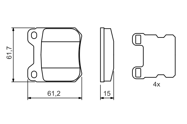 Set placute frana