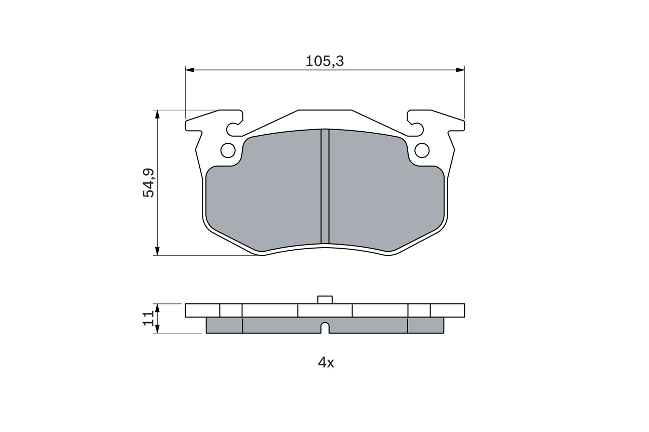 Set placute frana
