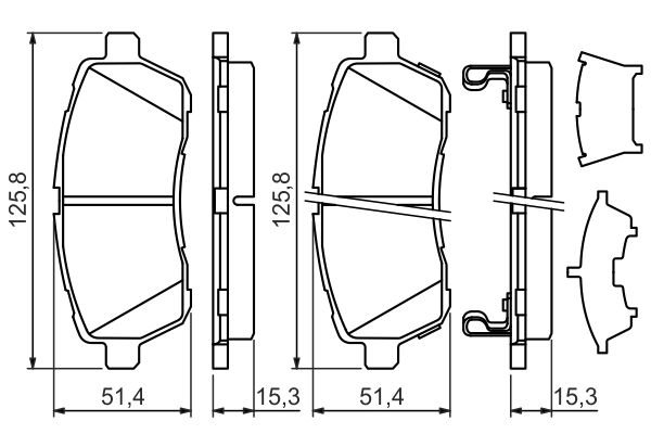 Set placute frana