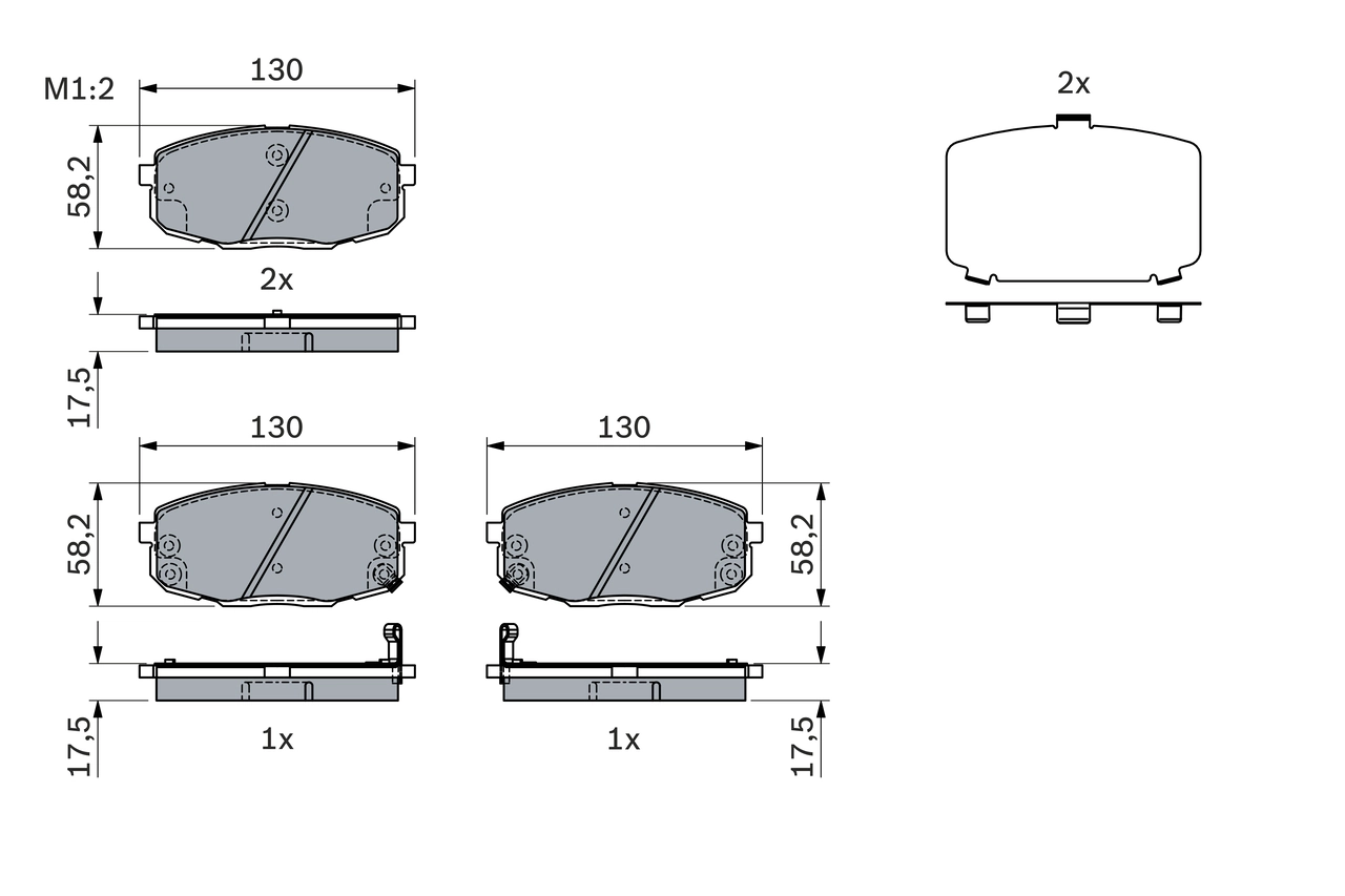 Set placute frana
