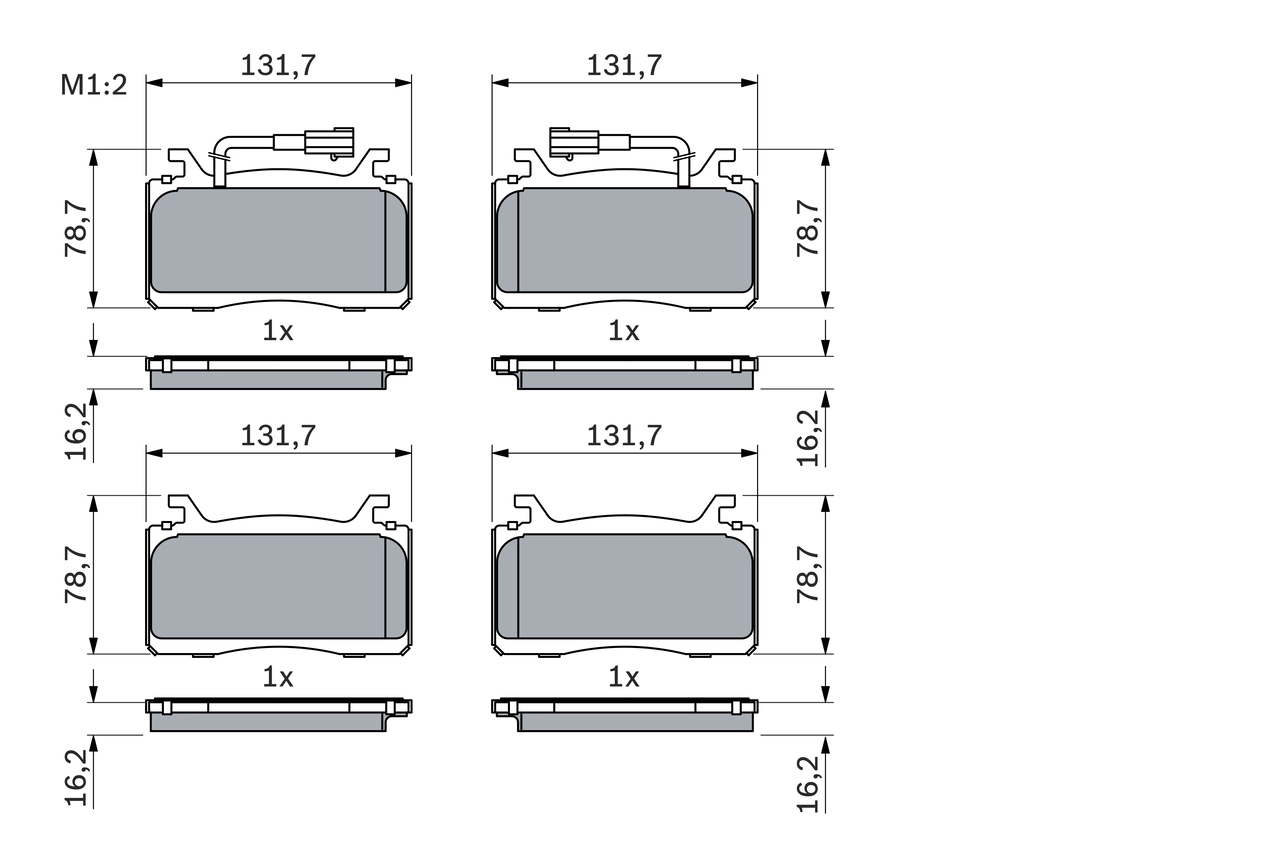 Set placute frana
