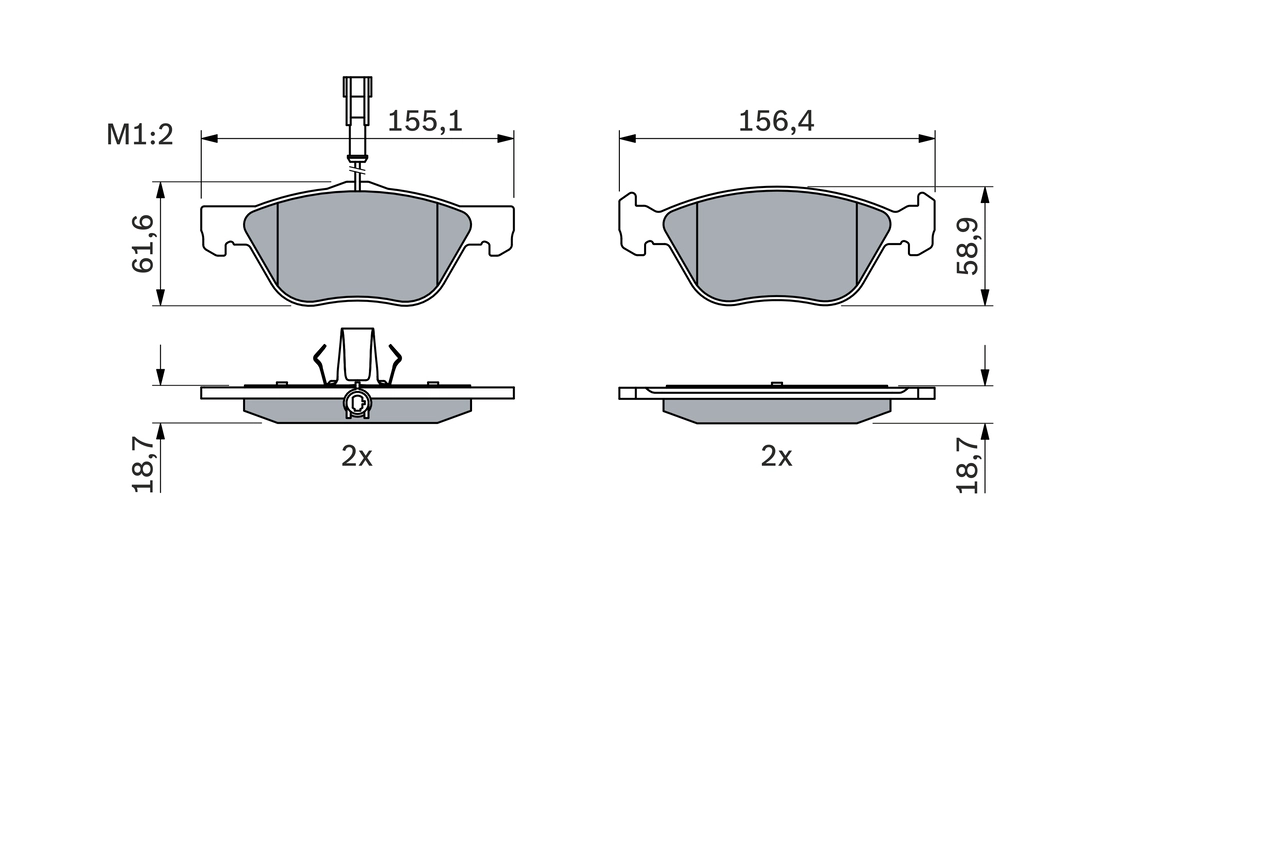 Set placute frana