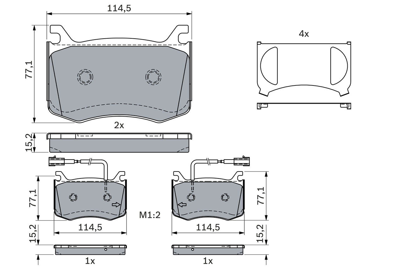 Set placute frana