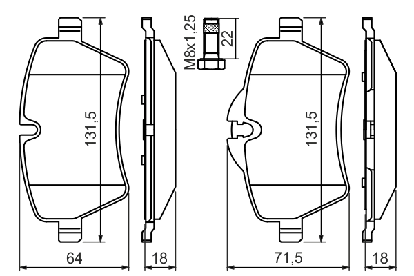 Set placute frana