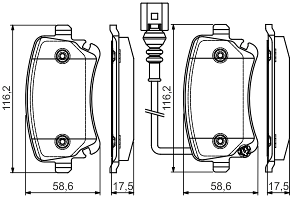 Set placute frana