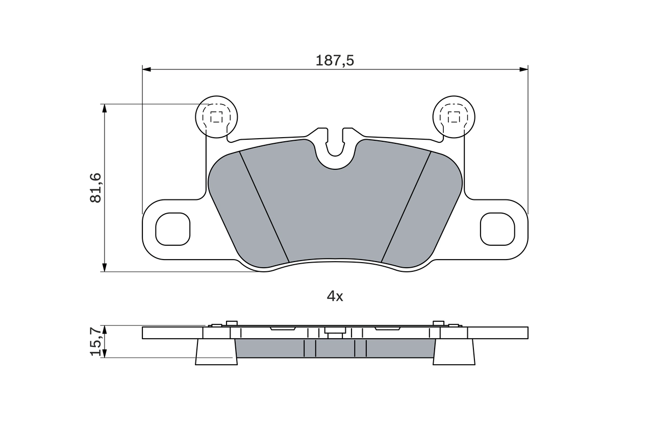 Set placute frana