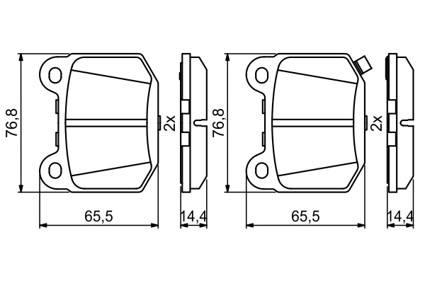 Set placute frana