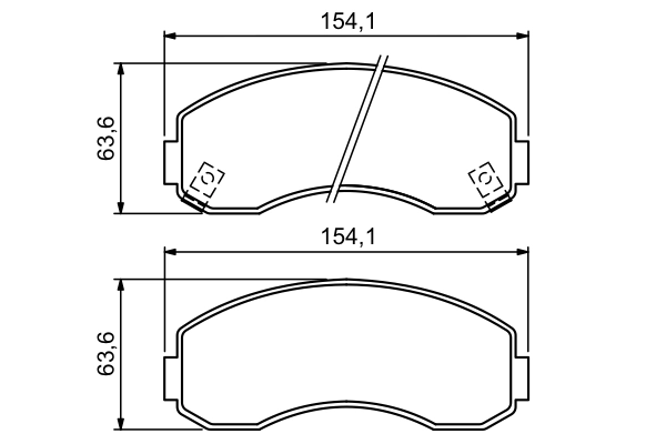 Set placute frana