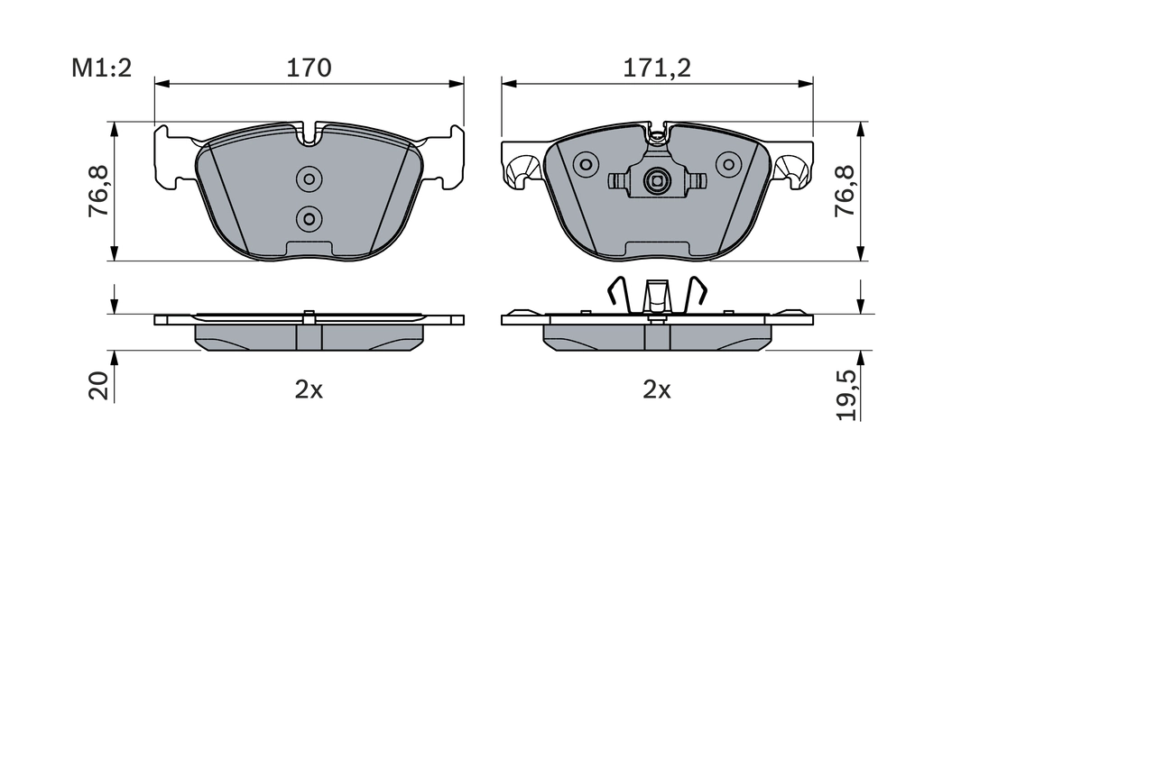 Set placute frana