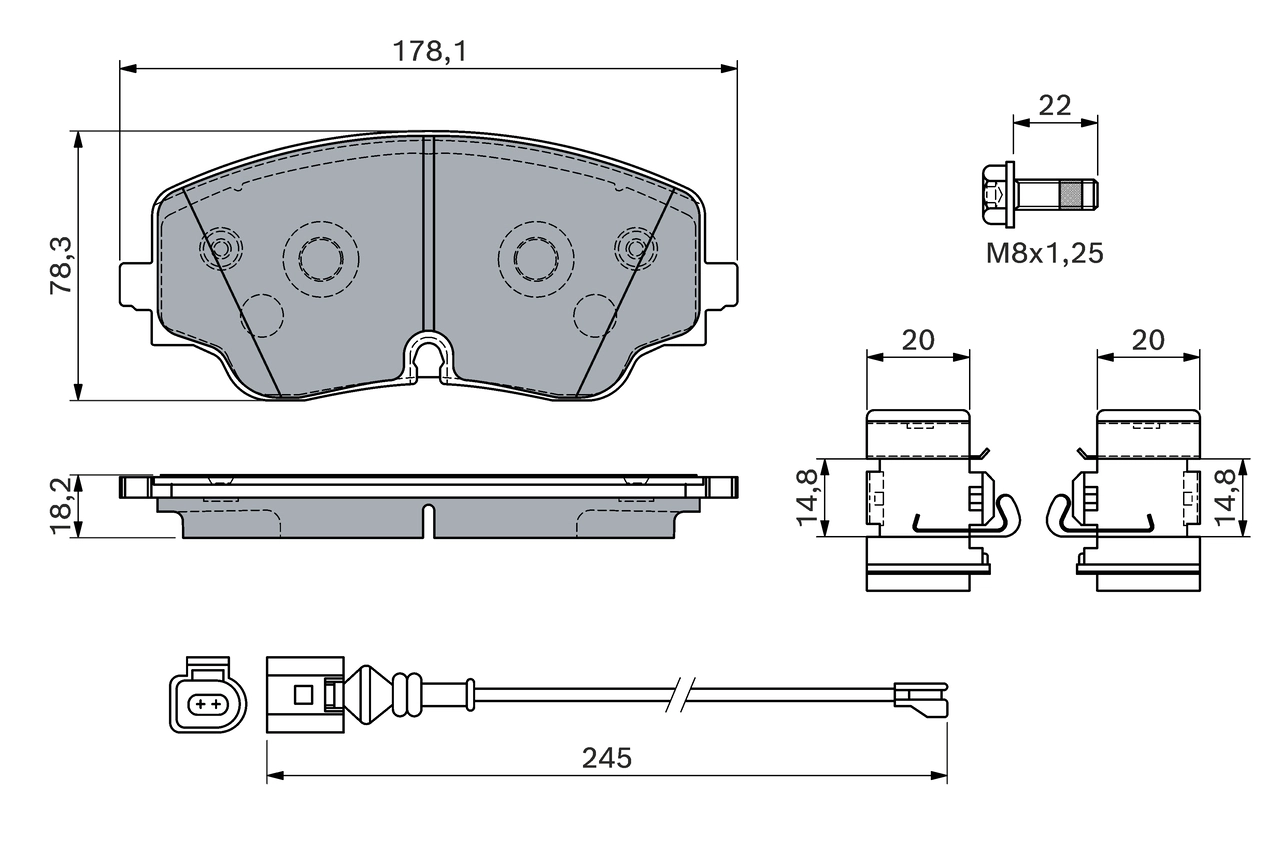 Set placute frana