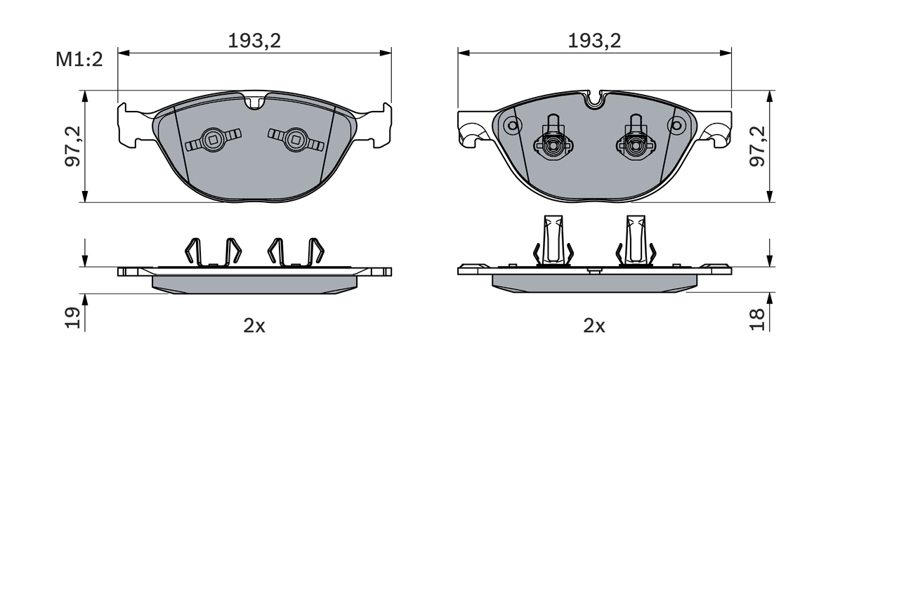 Set placute frana
