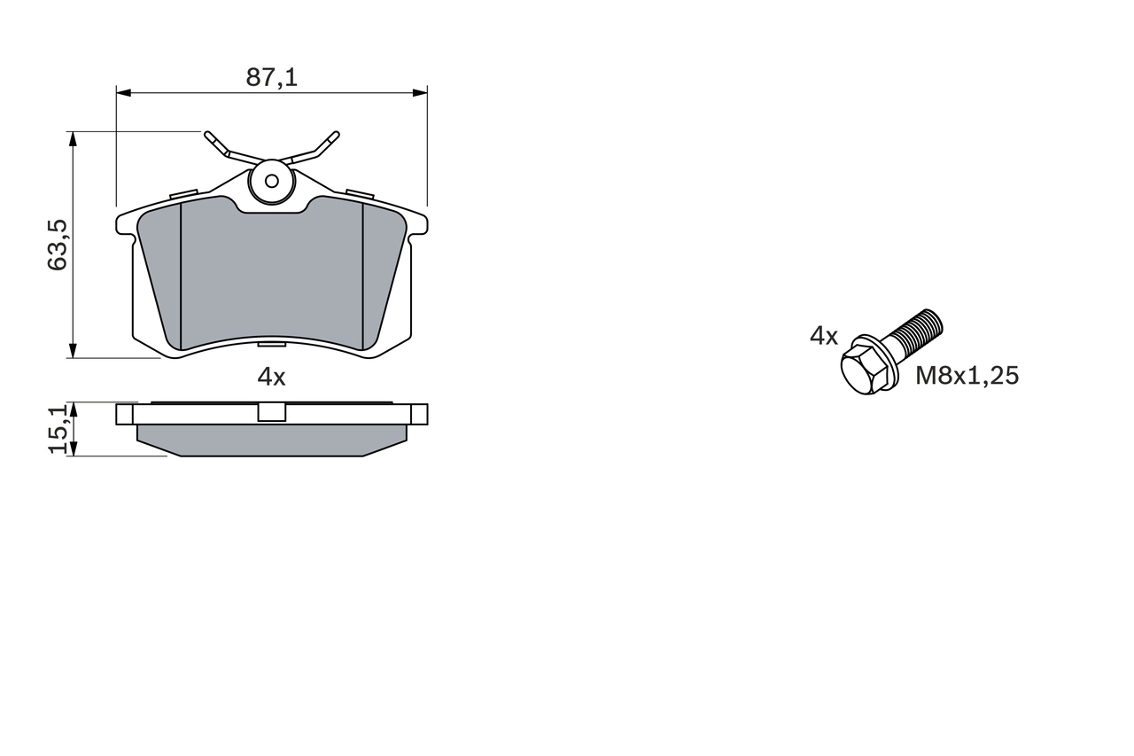 Set placute frana