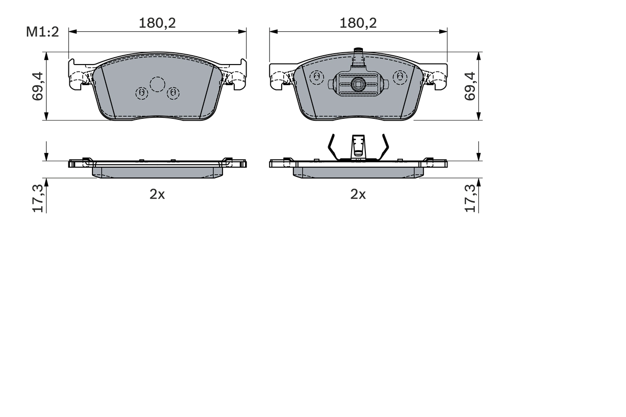 Set placute frana