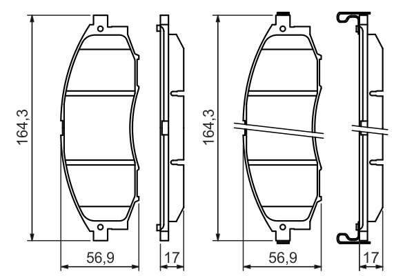 Set placute frana