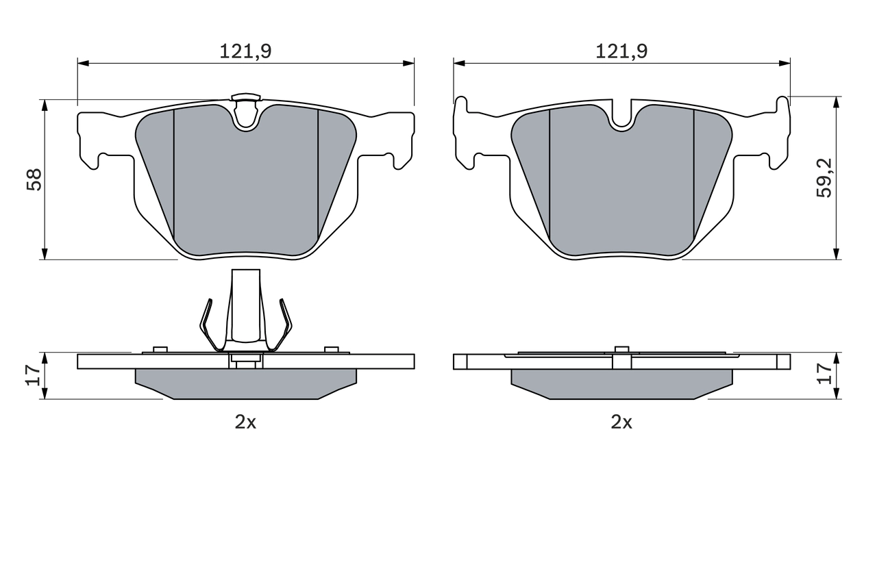 Set placute frana