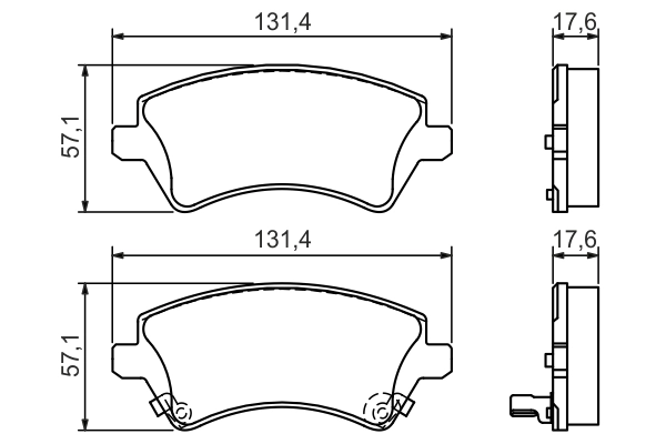 Set placute frana