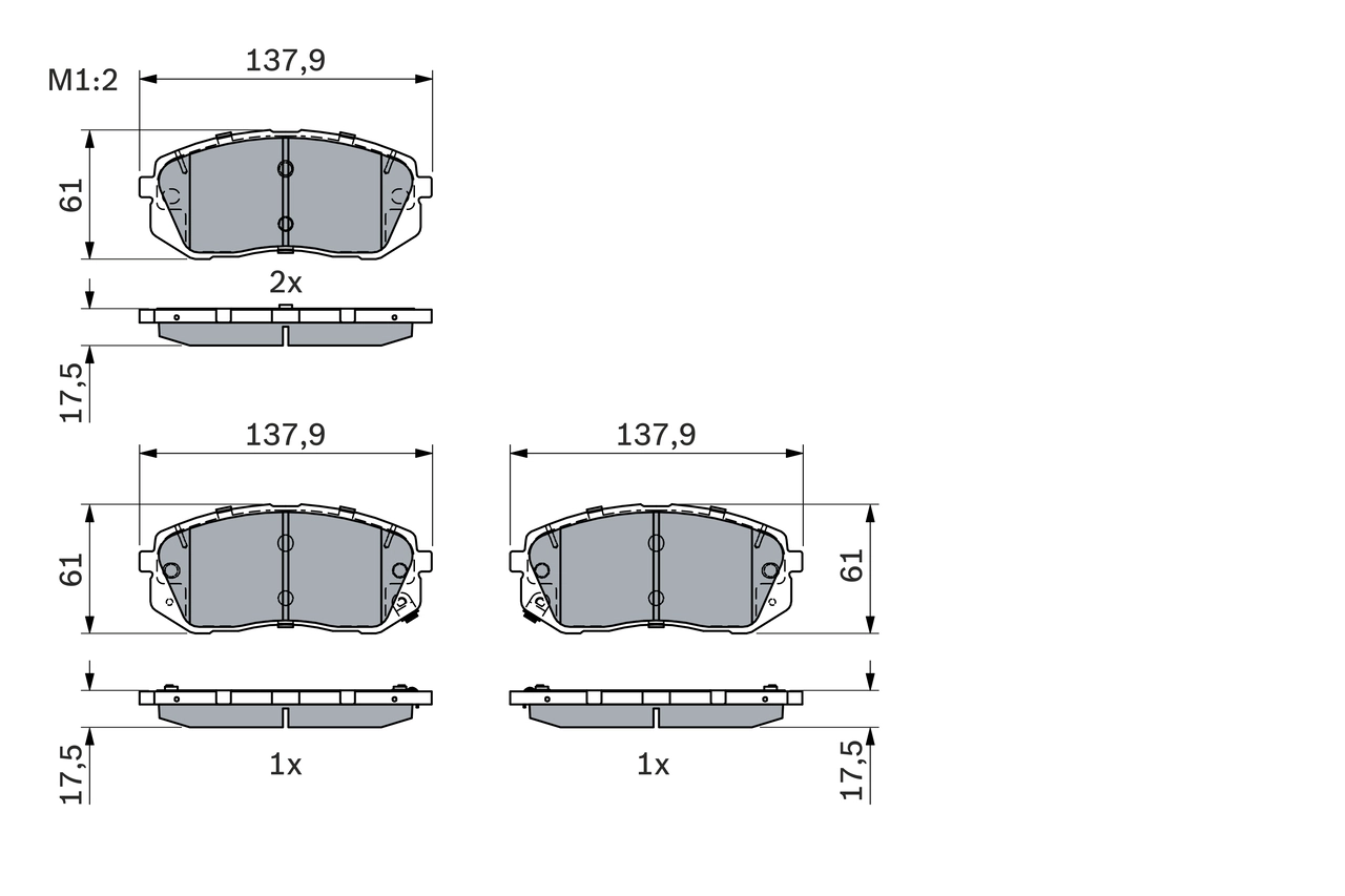 Set placute frana