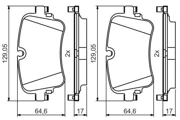 Set placute frana