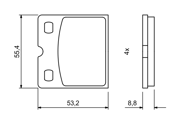 Set placute frana
