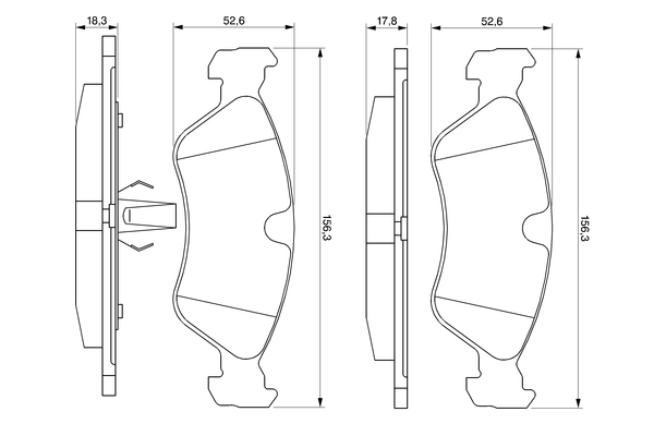 Set placute frana