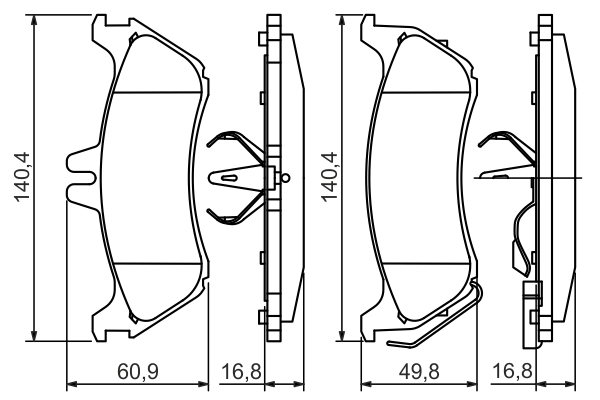 Set placute frana