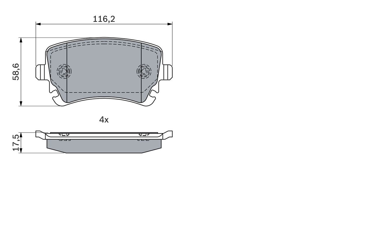 Set placute frana