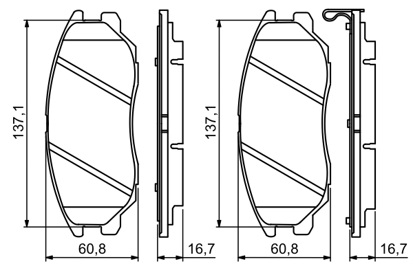 Set placute frana