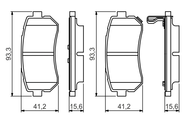 Set placute frana