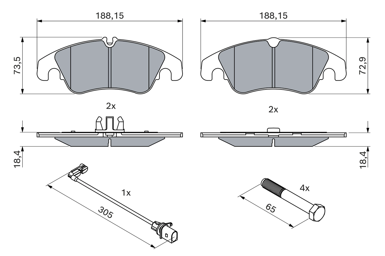 Set placute frana