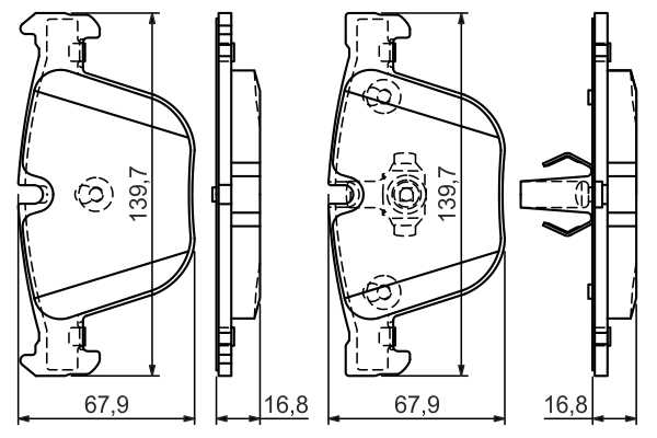 Set placute frana
