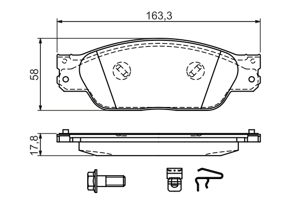 Set placute frana