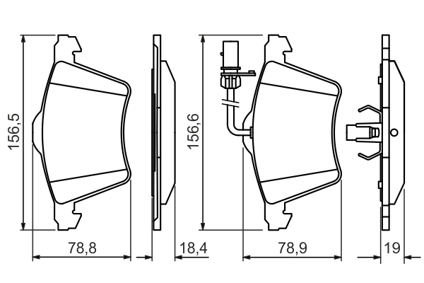 Set placute frana