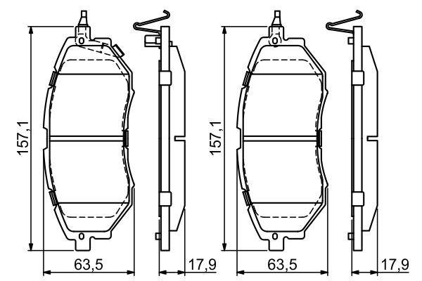 Set placute frana