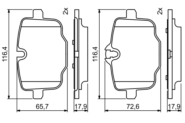Set placute frana