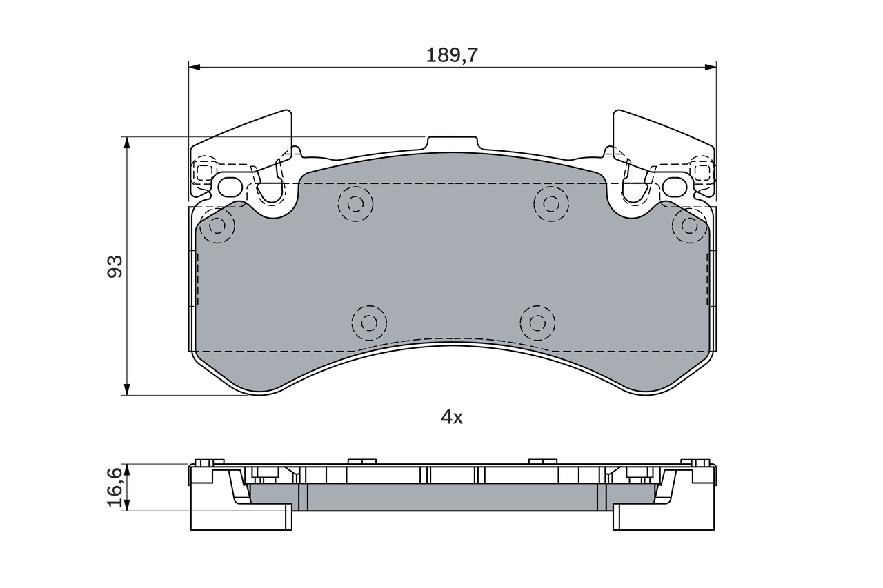 Set placute frana