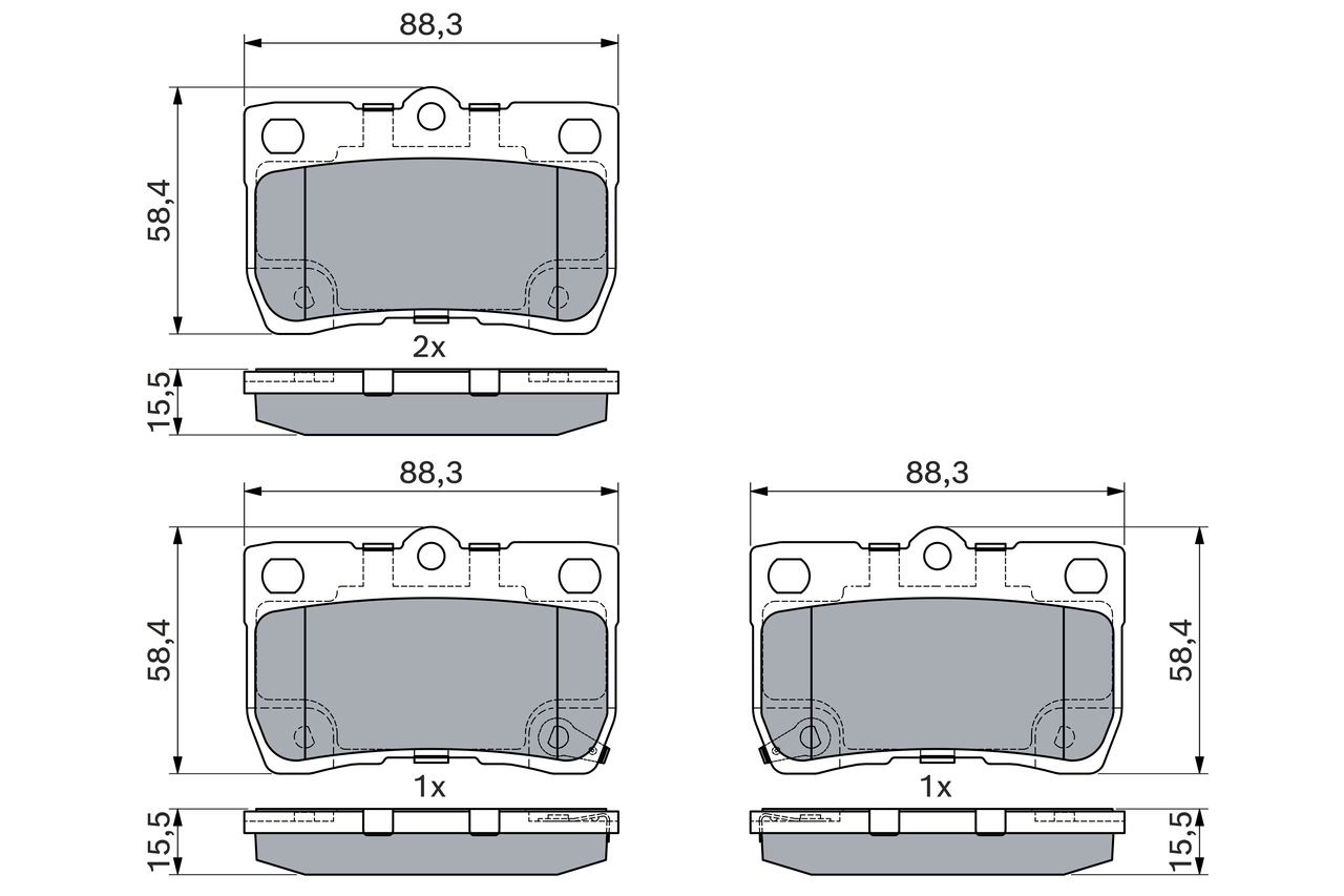 Set placute frana