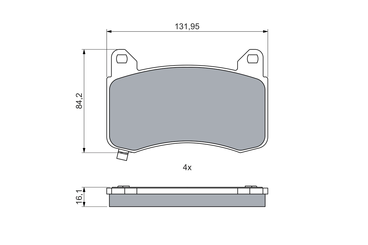 Set placute frana