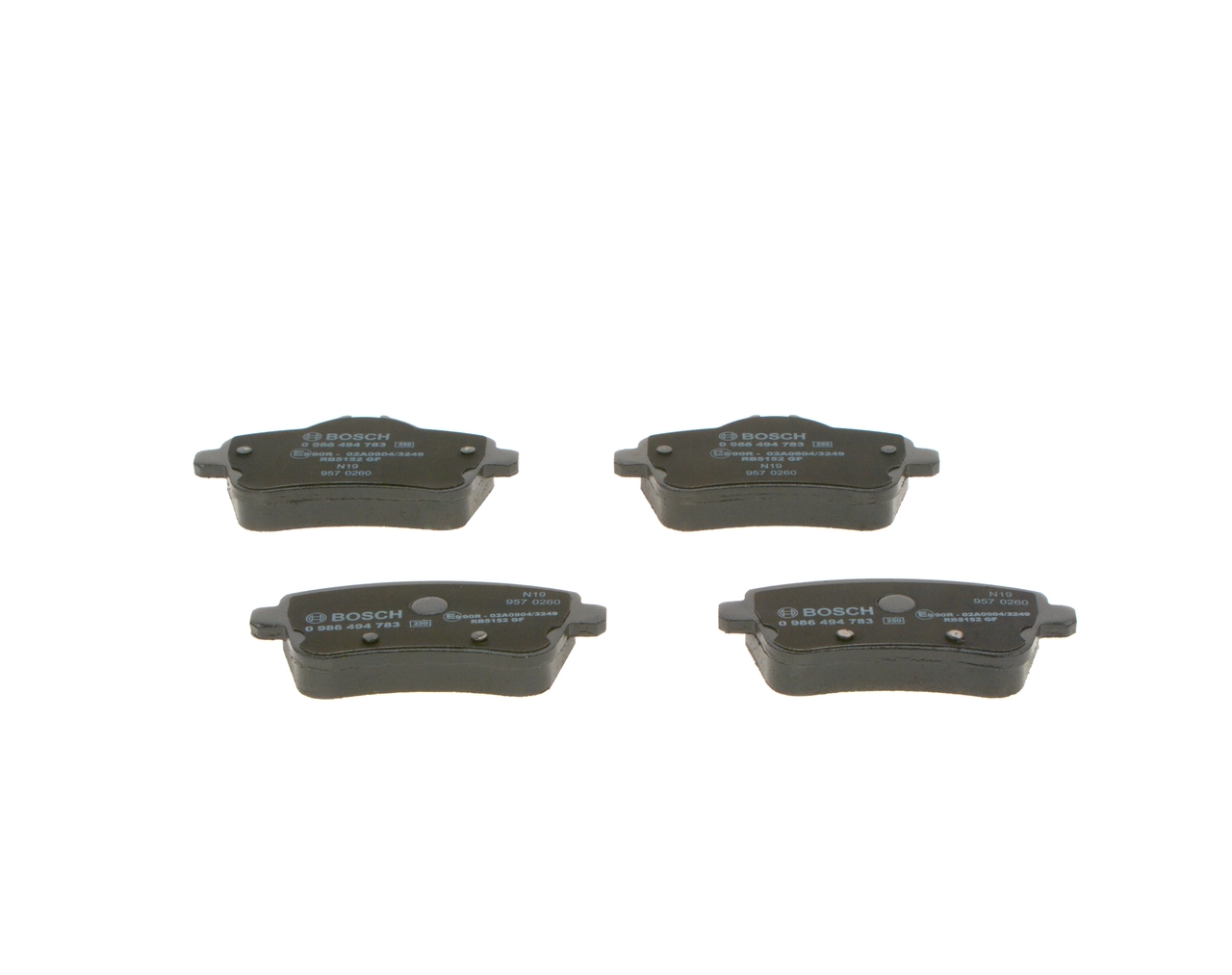 Set placute frana