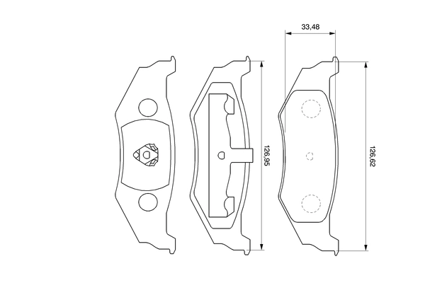 Set placute frana