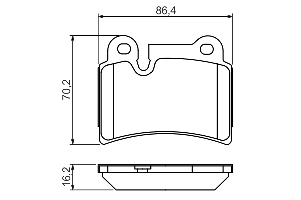 Set placute frana